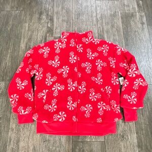 Disney Christmas Peppermint Sherpa Jacket LARGE